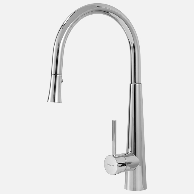 Harbour Acclaim Kitchen Tap with Flexible / Movable Multi-Function Spray -  Brushed Stainless Steel