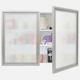 Modern style frosted glass cabinet door - 355mm H x 995mm W