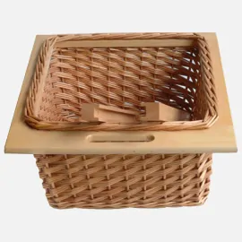 Kitchen Wicker Basket For 500mm Unit with Front Handle