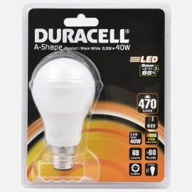 Duracell lamp 6.8W B22 LED GLS