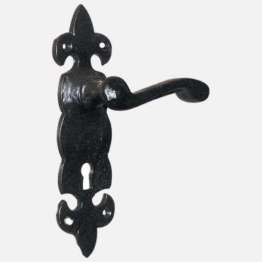 Black old style lever handle