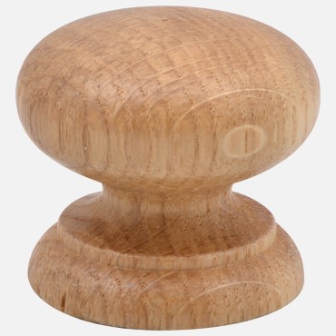 Wooden oak knob lacquered