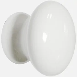 White  slot  ceramic  knob