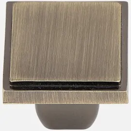 Modern Square Knob 30mm Bronze