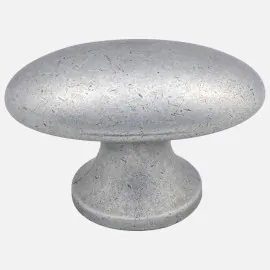 Pewter traditional old style oval knob