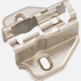 Soft close clip on plate for face frame with euro screw