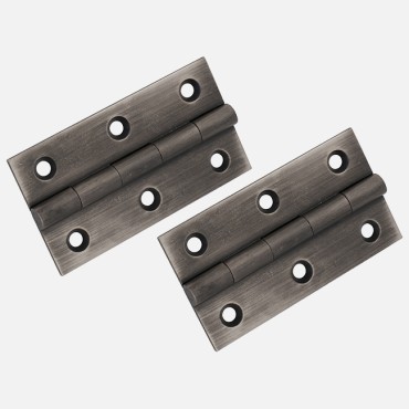 Pewter solid brass butt hinges
