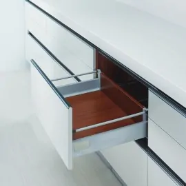 DTC grey soft close pot drawer kit 150mm x 450mm