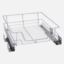 Soft close pull out wire basket for 500mm unit cupboard storage