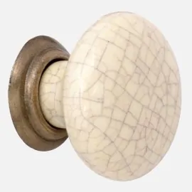 Winchester cream ceramic knob