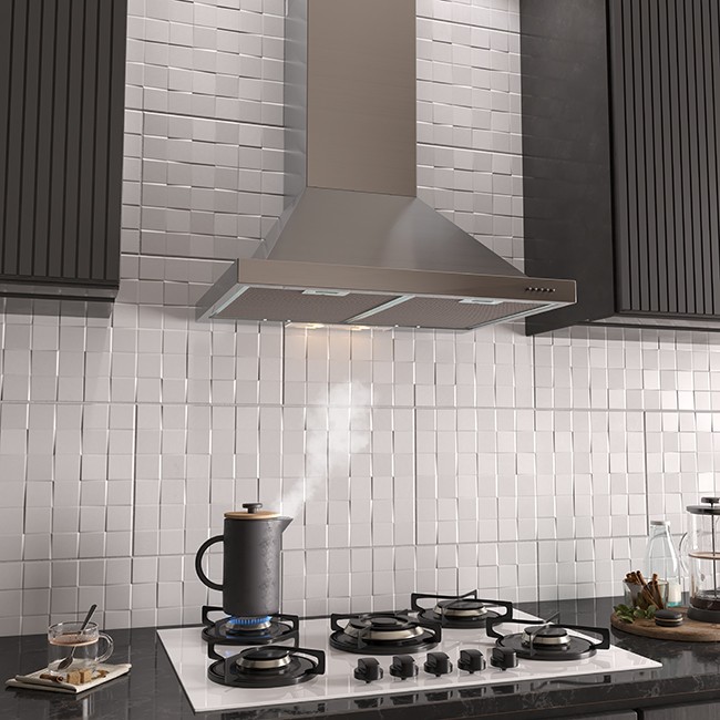 Stainless steel cooker hoods  open plan extractor fan Ireland
