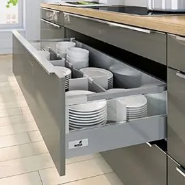 Complete soft close pre assembled kitchen pot drawer - 900mm