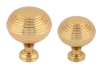 System polished brass cup handle and matching knobs collection
