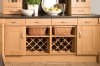 Kitchen wicker basket with front handle