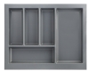 Anthracite cutlery insert for slimline drawers