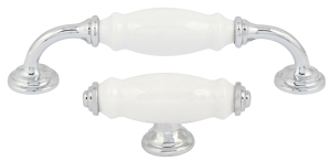 Winchester white ceramic chrome handle collection