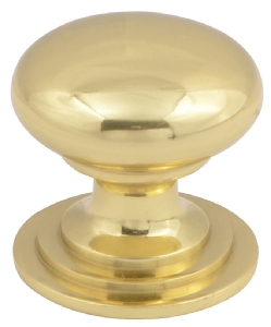 Victorian polished brass knob
