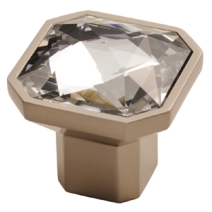 Square crystal knob