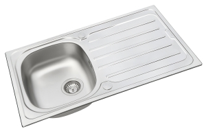 single bowl stainless steel sink