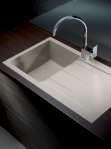 Pyramis Alazia composite sandstone single bowl sink