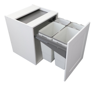 Soft close 90 litre pull out cargo bin for 600mm unit