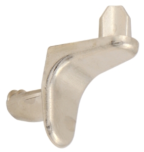 Shelf stud with double serrated pin