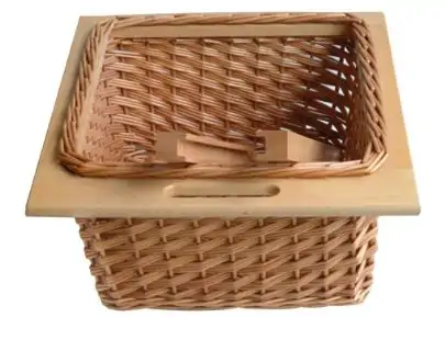 Wicker Basket For Internal Or External Kitchen Cupboards