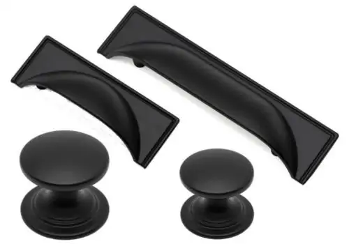 black Windsor Knob Handle